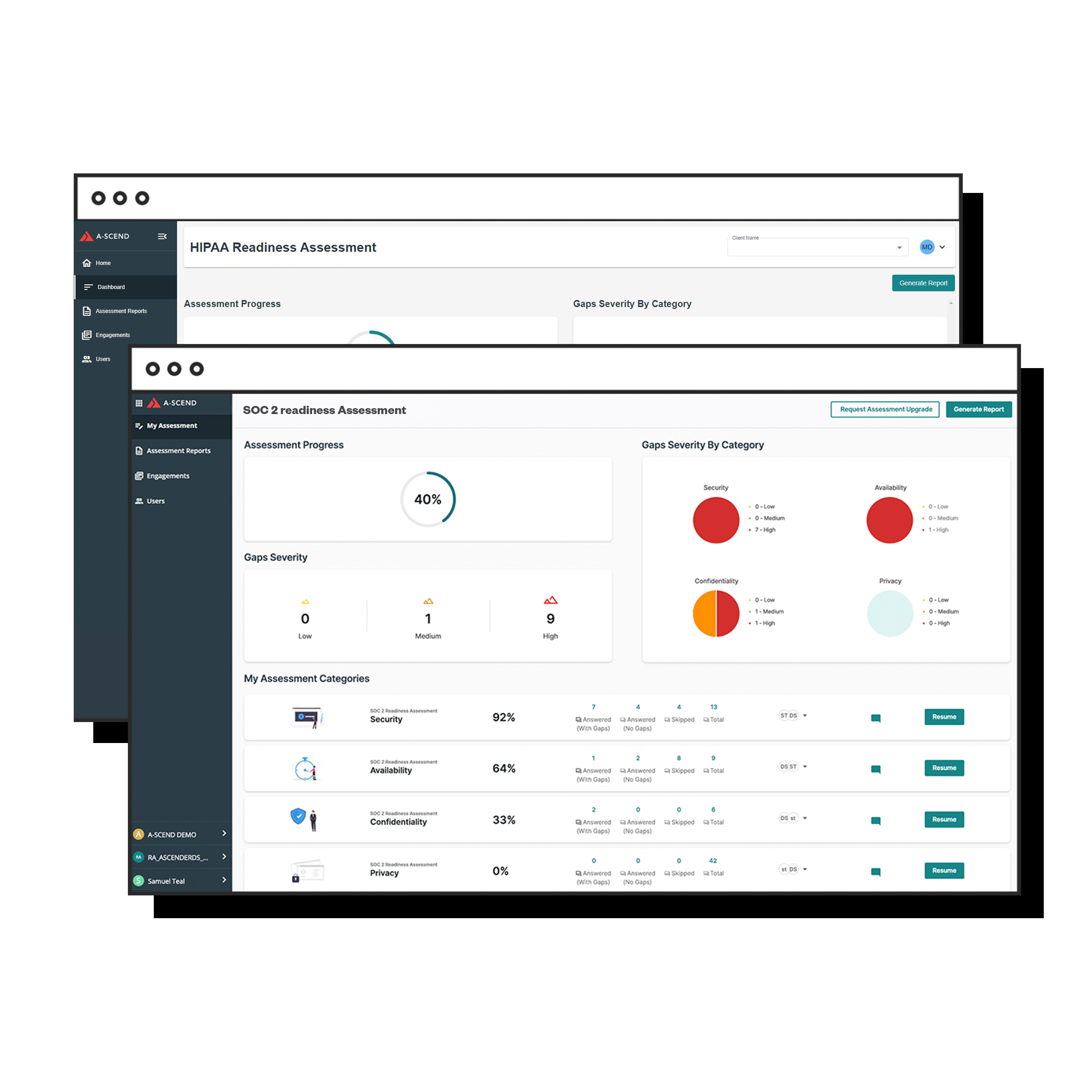 Assessment dashboard