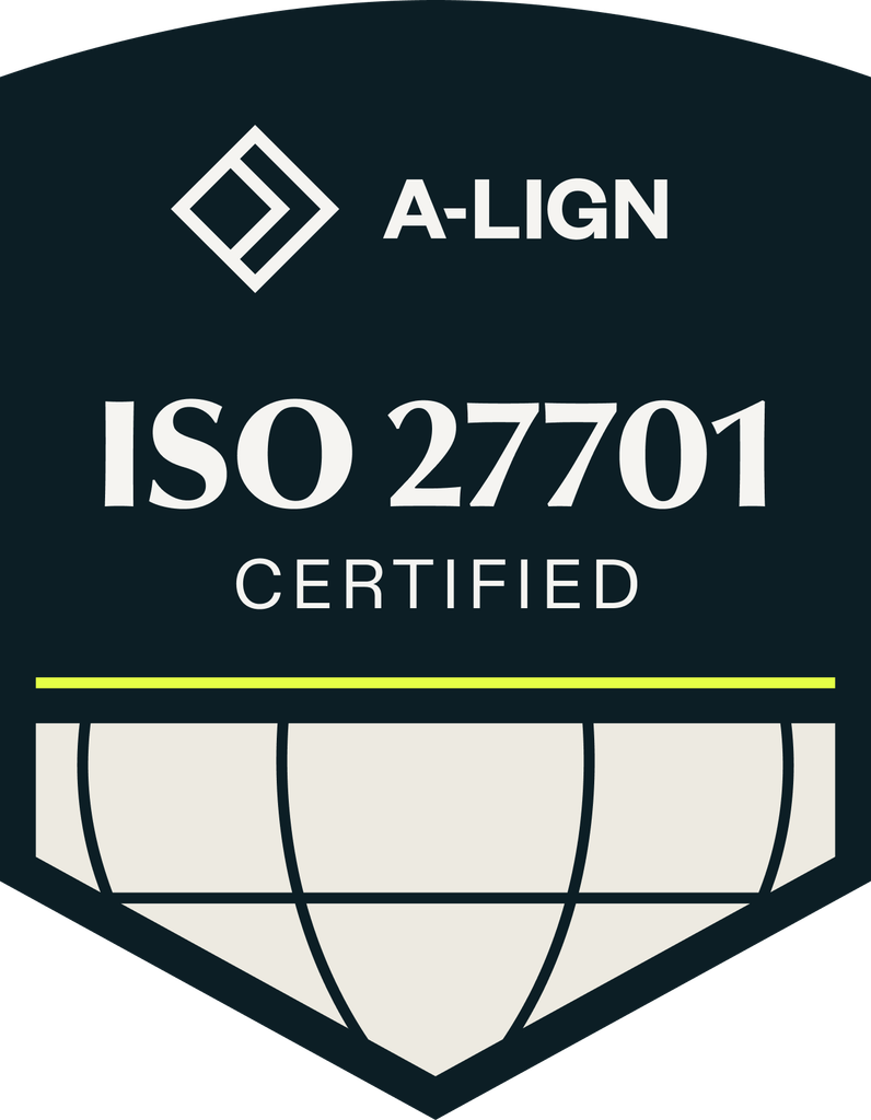 A LIGN badge ISO 27701 certified 6 0