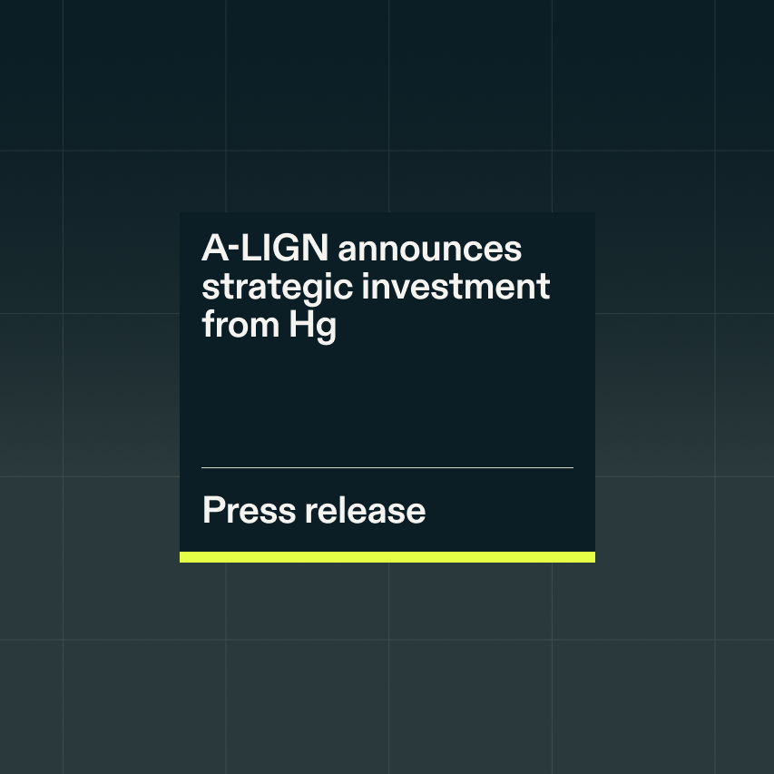 Resource Press Release QA LIGN announces strategic investment from Hg 1 0