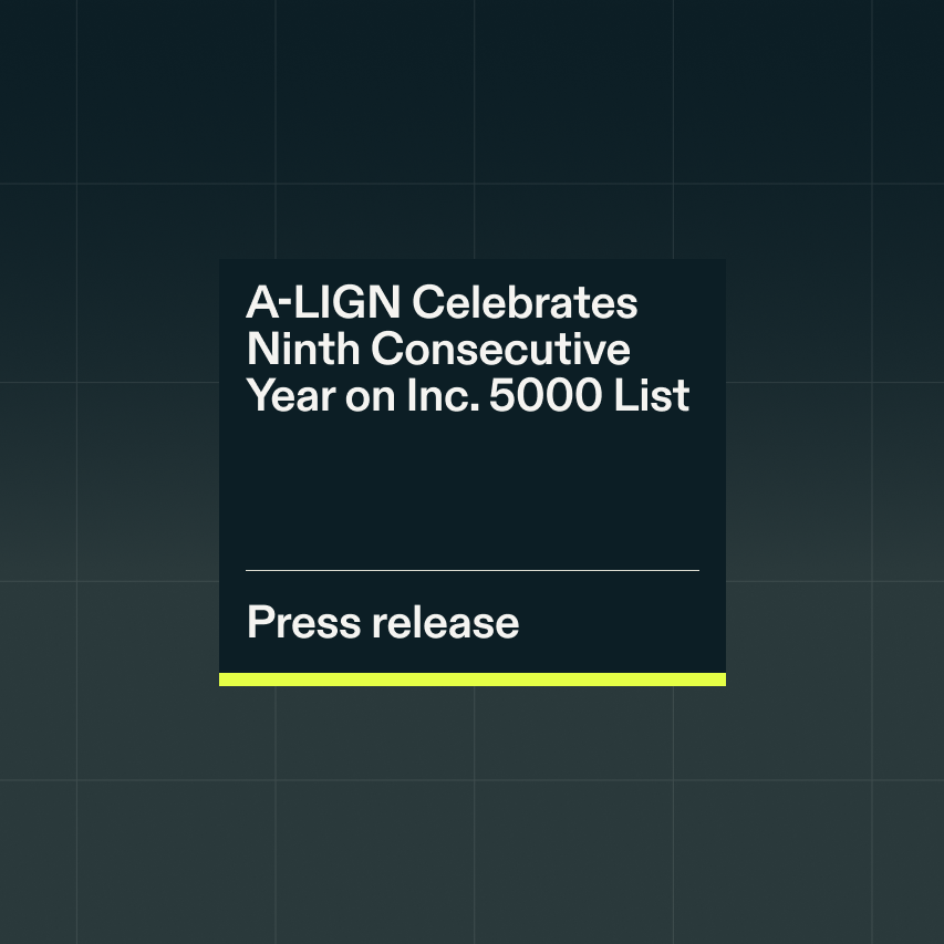 Resource Press Release A LIGN Celebrates Ninth Consecutive Year on Inc. 5000 List 1 0
