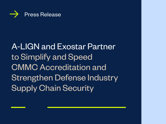 resource feature Press Release ALIGN Exostar 1 0